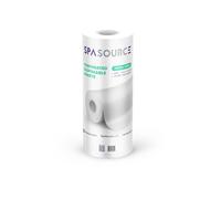 Spa Source Medical Grade Disposable Bed Cover Roll - 30 GSM Extra Thick, Noiseless & Pre-Cut with Face Hole - Non-Woven Fabric for Massage, Tattoo & Spa - 50 Sheets for pack - 31.5" Wide - Pack of 1
