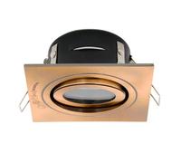 Spa SPA-38577-BRCOP Cali Tilt Downlight, IP65, Brushed Copper, Square