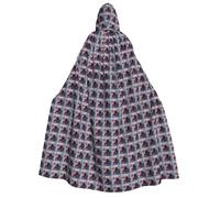Spa Stone And Rose Flowers Print Adult Hooded Cloak Comfortable Long Costume Halloween Christmas Carnival Theme