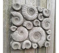 Spa Stone Cast Fossil Design Plaque Ma11