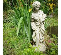 Spa Stonecast Harvest Maiden Garden Statue Ornament Prosperity Symbol