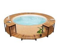 Spa Surround 273x53cm Solid Acacia Wood Hot Tub Frame Outdoor Deck