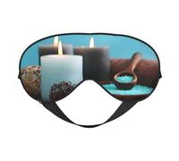 Spa Teal Soft Sleep Mask Adjustable Strap Light Blocking Reversible Comfortable Night Mask