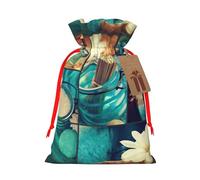 Spa Village of Floral Water Bath Salt Candles Gift Bag with Handles and tag, Perfect for Christmas, Birthday, Wedding or Daily Gift - (M)