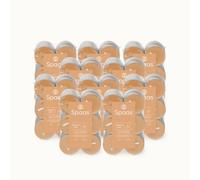 Spaas 10 Flatpacks of 12 Scented Tea Lights, ± 4.5 Hours, Delightful Dawn, Coconut and Fig Leaf
