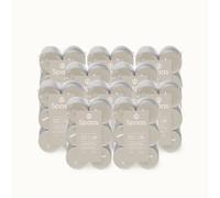 Spaas 10 Flatpacks of 12 Scented Tea Lights, ± 4.5 Hours, Mindful Morning, Cotton Blossom and Musk