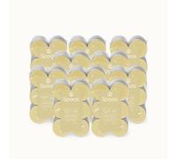 Spaas 10 Flatpacks of 12 Scented Tea Lights, ± 4.5 Hours, Shimmering Smile, Vanilla Blossom and Musk