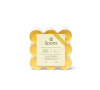 Spaas 10 x 18 Citronella Tealights, ± 4.5 Hours, Light Yellow, Lemon Breeze