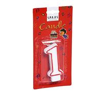 Spaas 12 Birthday Candles, Number '1'