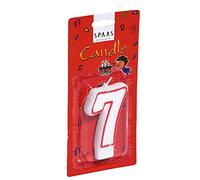 Spaas 12 Birthday Candles, Number '7'