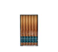 Spaas 12x Rustic Dinner Candle 8h, Cognac