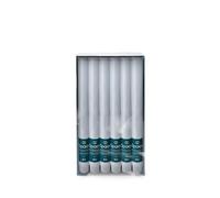 Spaas 12 x Rustic Dinner Candle 8h, Light Blue