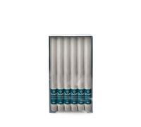 Spaas 12x Rustic Dinner Candle 8h, Light Grey