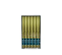 Spaas 12x Rustic Dinner Candle 8h, Olive Green