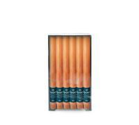 Spaas 12x Rustic Dinner Candle 8h, Orange