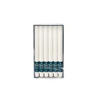 Spaas 12x Rustic Unscented Rustic Dinner Candles, 21/250mm, ± 8 Hours, White