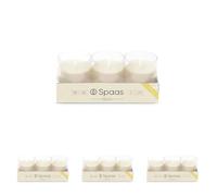 Spaas 3 Citronella Scented Refills, ± 24 Hours, Dirty White, Ginger Love (Pack of 4)