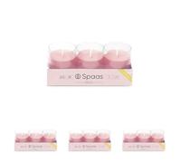 Spaas 3 Citronella Scented Refills, ± 24 Hours, Fairy Pink, Summer Blossom (Pack of 4)