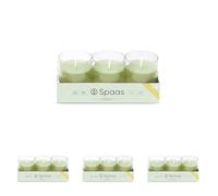 Spaas 3 Citronella Scented Refills, ± 24 Hours, Pistachio Green, Asian Garden (Pack of 4)