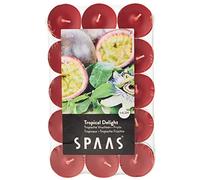 Spaas 30 Scented Tealights in Flatpack, ± 4.5 Hours, Tropical Delight
