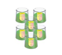 Spaas 6 PureLight Citronella Scented Candles, ± 33 Hours, Vivid Green