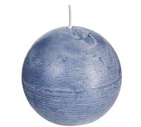 Spaas 6 Rustic Unscented Ball Candles 100 mm, ± 40 Hours, Grey Blue