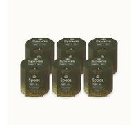 Spaas 6 WinterGlow Scented Candles, ± 35 Hours, Snuggling Snow, Pine Needles and Eucalyptus