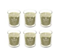 Spaas 6X Scented Candle 25h, Romantic Reflections, Olive Green