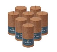 Spaas 8X Metallic Pillar Candle 70/130 mm, Bronze