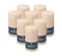 Spaas 8X Metallic Pillar Candle 70/130 mm, nacré
