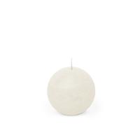 Spaas Ball Candle Rustic Unscented White D:8xH:8cm