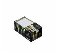 Spaas Unscented Dinner Candles 19/180mm, ± 6 Hours, 20 Pieces, White