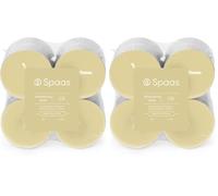Spaas Maxi Scented Tealights flatpack x8 10h - Shimmering Smile (Pack of 2)