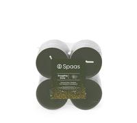 Spaas Maxi Scented Tealights flatpack x8 10h, Snuggling Snow, Green
