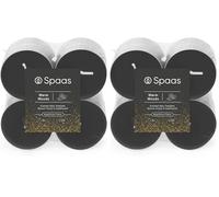 Spaas Maxi Scented Tealights flatpack x8 10h, Warm Woods (Pack of 2)