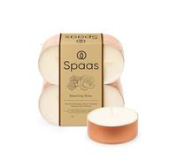 Spaas Maxi Scented Tealights in Rose Gold Cup flatpack x8 10h, Beaming Bliss