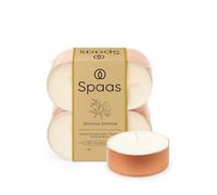 Spaas Maxi Scented Tealights in Rose Gold Cup flatpack x8 10h, Glorious Glimmer