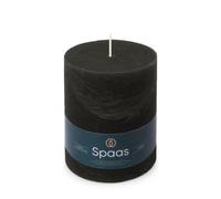 Spaas Rustic Pillar Candle 100/130 mm 95h, Black