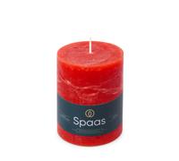 Spaas Pillar Candle Rustic Unscented Red D:8xH:11cm