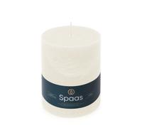 Spaas Rustic Pillar Candle 100/130 mm 95h, White