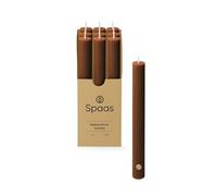 Spaas Ribbed Dinner Candle 10h, Brown