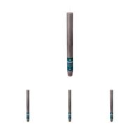 Spaas Rustic Dinner Candle 8h, Dark Grey, 2,1x2,1x25 (Pack of 4)