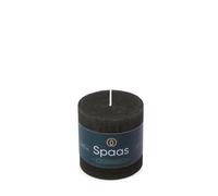 Spaas Rustic Pillar Candle 70/70 mm 25h, Black