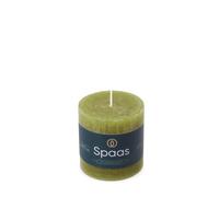 Spaas Rustic Pillar Candle 70/70 mm 25h, Olive Green