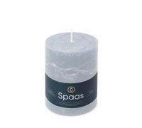 Spaas Rustic Pillar Candle 80/110 mm 65h, Light Blue