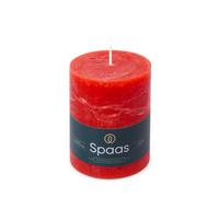 Spaas Rustic Pillar Candle 80/110 mm 65h, red
