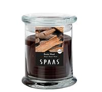 Spaas Scented Candle in Household Jar, ± 60 Hours, Exotic Wood