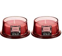 Spaas Scented Candle in Low Glass, 15 Hours, Poetic Mystery (Pack of 2)