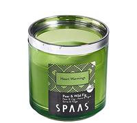Spaas Scented Candle in Modular Glass, ± 30 Hours, Heart Warmings