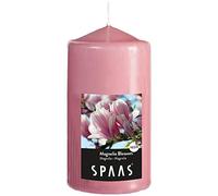 Spaas Scented Cylinder Pillar Candle 80/150 mm, 65 Hours, Magnolia Blossom